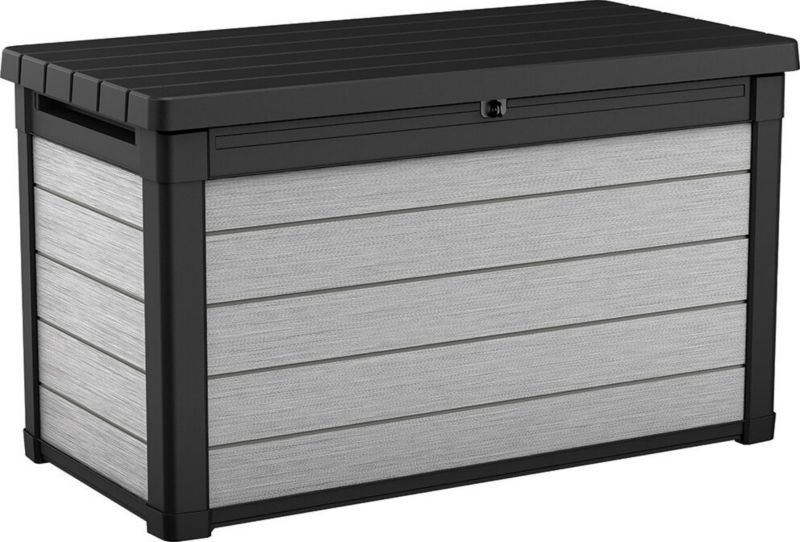 Skrzynia ogrodowa Keter Denali DuoTech Deck Box 123x62x71cm 380L Siedzisko 300kg Szarobrązowy 1 szt.