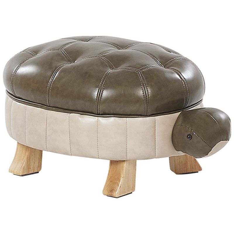 Pufa zwierzak Turtle Ekoskóra Ciemnozielony Żółw 1 szt.