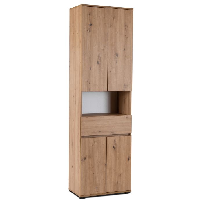 Szafka Mebel Elite MODENA Słupek Do Przedpokoju Szafa Wąska Stojąca Regał Dąb Artisan 1 szt