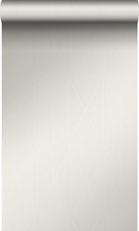Tapeta Origin Wallcoverings forma graficzna lśniąco srebrnoszarym 53 cm x 10.05 m - 1 rol.