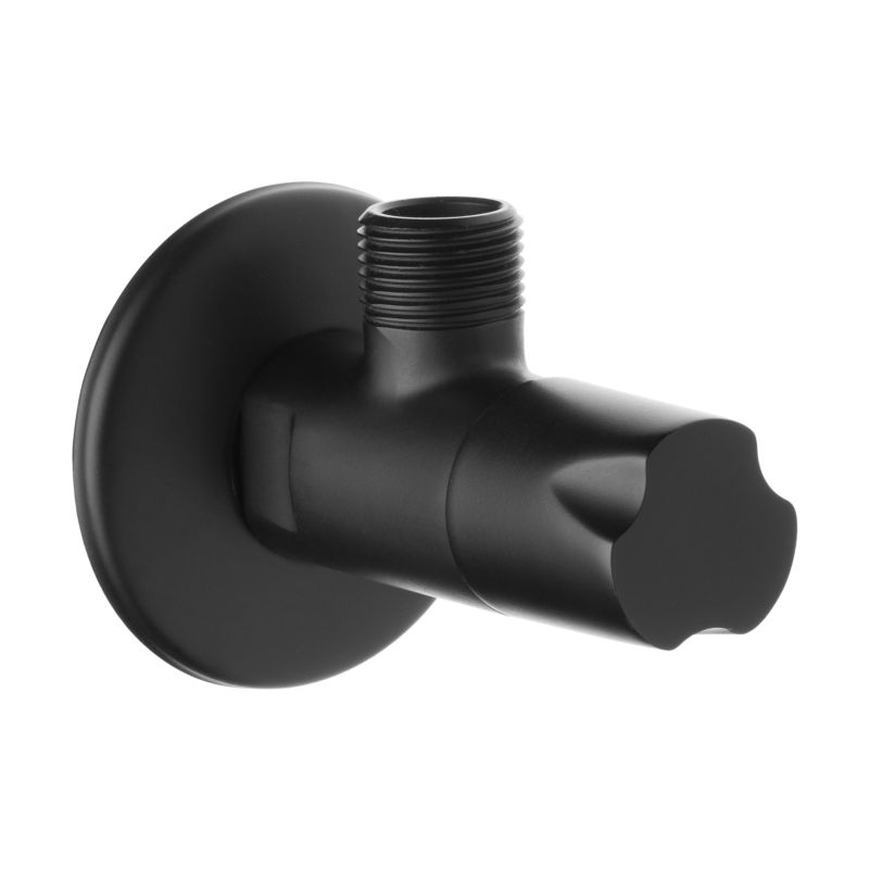 Zawór Kątowy do Baterii Pralki Metalowe Pokrętło GZ/ GZ 1/2"x1/2" INVENA 1 szt.