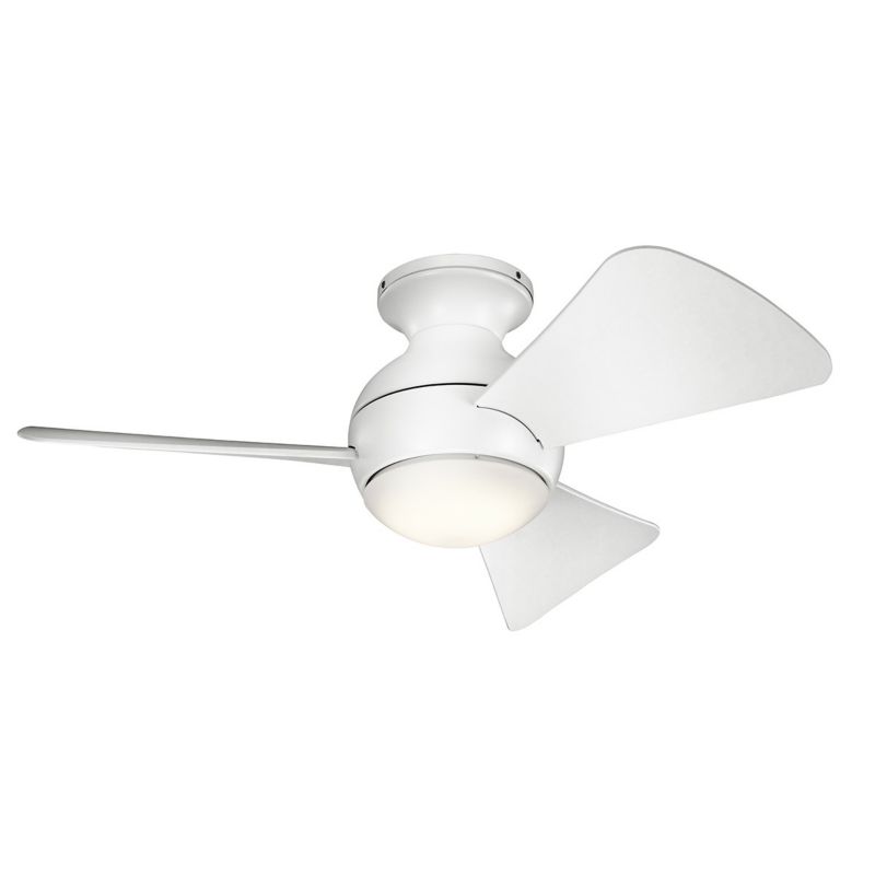 Wentylator sufitowy z lampą Kichler Sola biały matowy LED 10W 3000K 1116lm pilot IP23 wym: 28 x 86 x 86 cm - 1 szt.