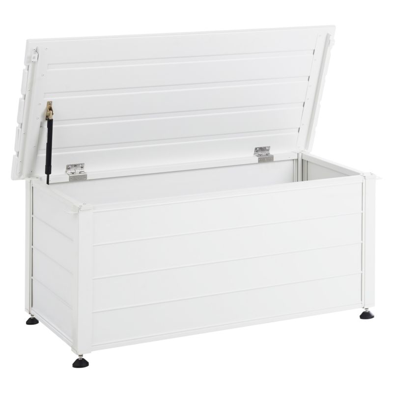 Skrzynia ogrodowa Campalto 113 cm 50 cm Biały 1 szt.