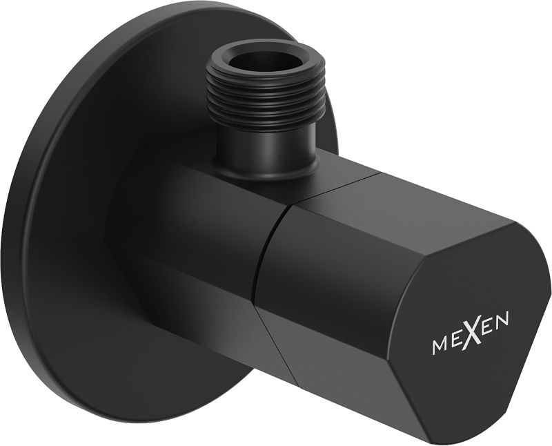 Zawór kątowy Mexen T czarny 79973-70 1 szt.