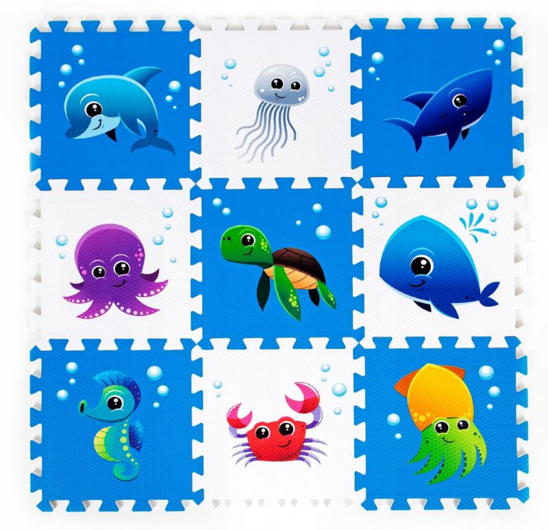 Mata Edukacyjna Sapphire SK-84 Sea Piankowa Puzzle 1kpl