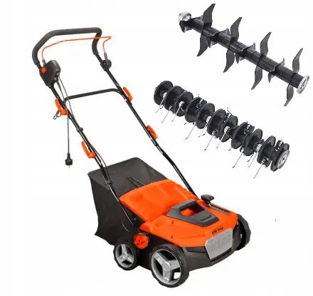 Wertykulator Aerator Do Trawy 2W1 Oleo-Mac Om-Line Wre1800 2 Wałki 1800W 38cm 1szt.