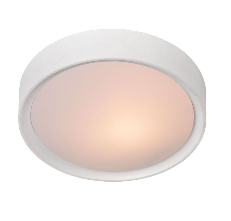 Plafon sufitowy Lucide Lex biały 1 x E27 x 40W IP20 wym: 7 x 25 x 25 cm - 1 szt.