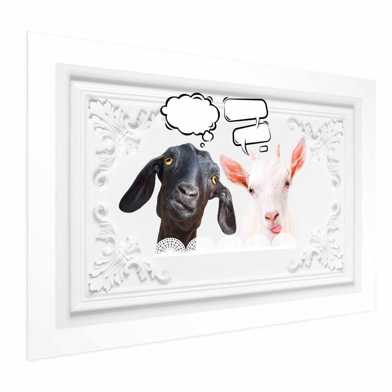 Plakat Artgeist Śmieszne kozy 30x21 cm bez ramy 1 szt