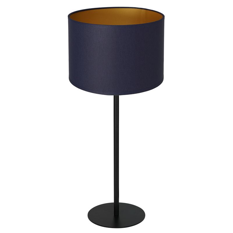 Lampka stołowa Luminex Arden czarny mat-granatowy-złota 1 x E27 x 15W IP20 wym: 56 x 25 x 25 cm metal - 1 szt.