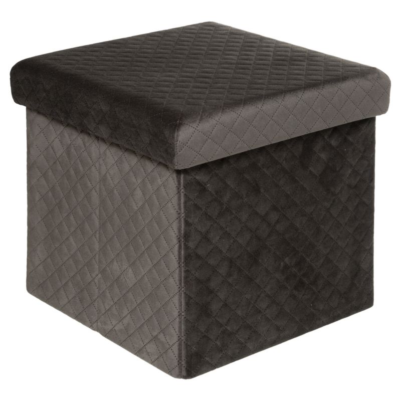 Pufa Luna Velvet Grey 5Five Simply Smart szara 31x31 cm 1 szt.