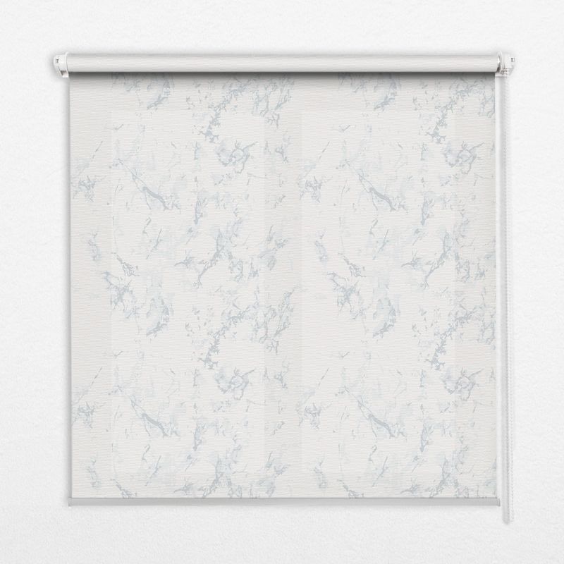 Roleta Wzorzysta Tulup 100x100 cm Biały Marmur Montaż do ściany/sufitu 1 szt.