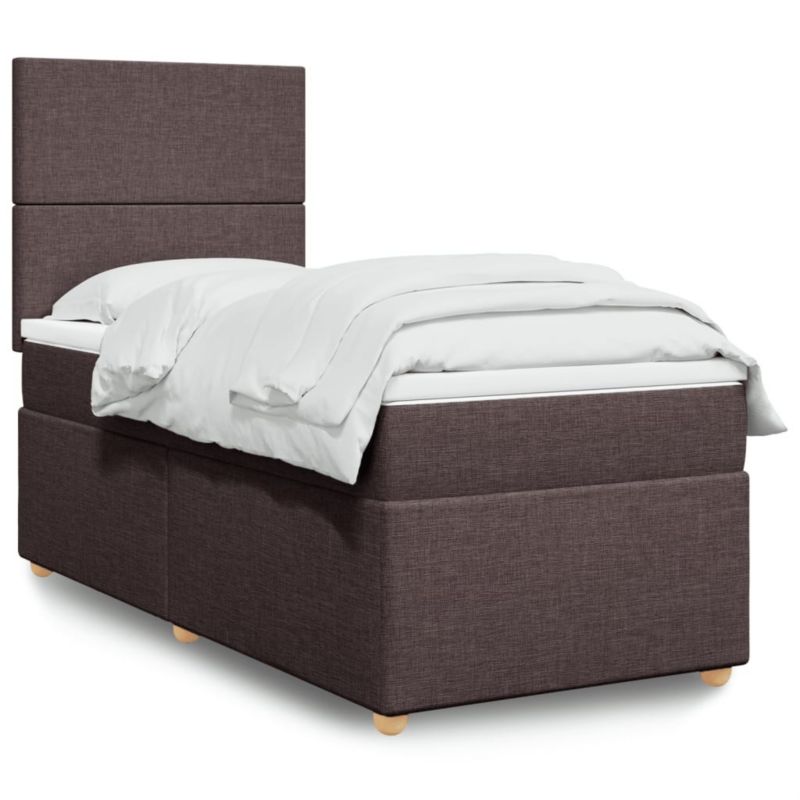 Łóżko kontynentalne WaszeMeble 100x200 cm brązowe WM-3291187 1 szt.