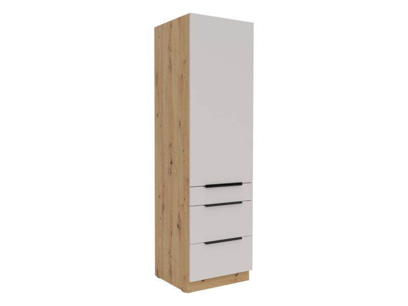 Szafka dolna MIRJAN 24 Solea 60 DKS-210 3S 1F PREM BOX dąb artisan + kaszmir 1 szt.
