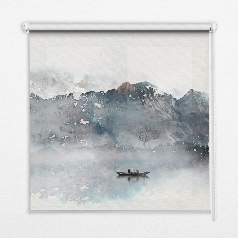 Roleta Wzorzysta Tulup 100x140 cm Malowane Góry Montaż do ściany/sufitu 1 szt.