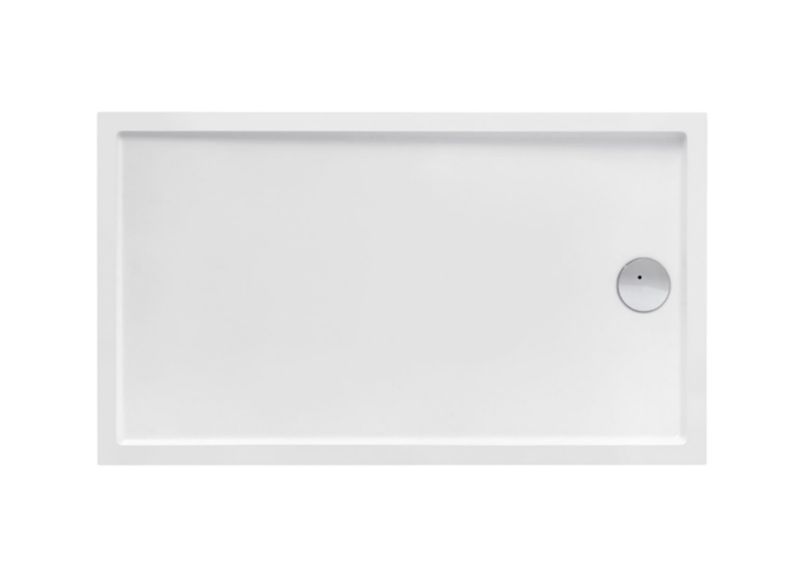 Brodzik prostokątny Roca Granada akrylowy biały 120x80 cm z syfonem 1 szt.