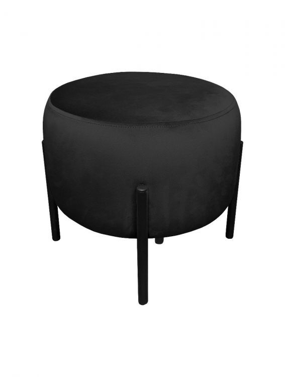 Pufa WILFRED MG VELVET czarna ATOS 1 szt.