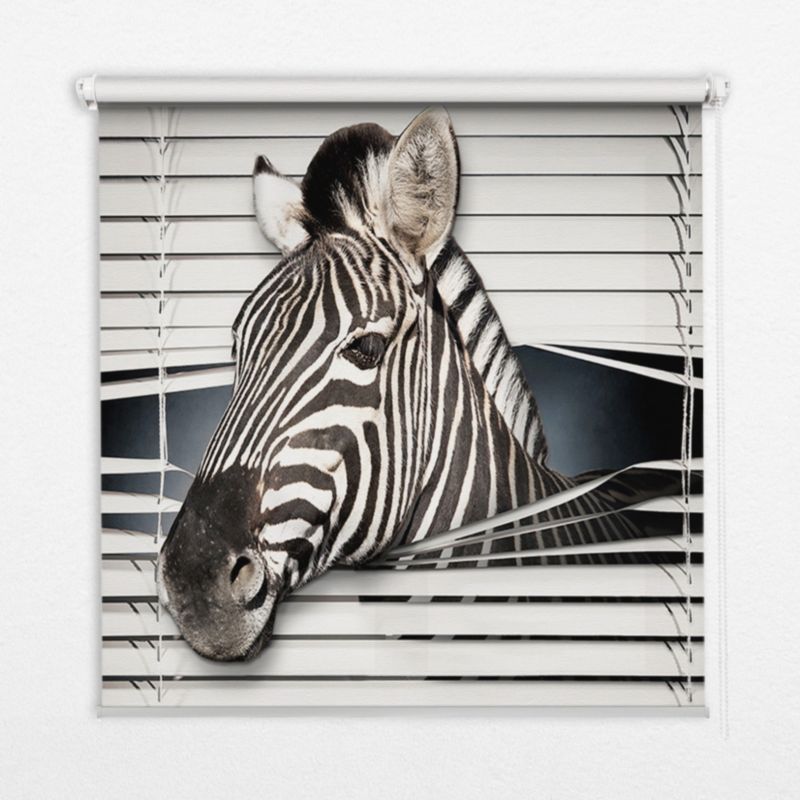 Roleta Wzorzysta Tulup 90x140 cm Zebra Montaż do ściany/sufitu 1 szt.