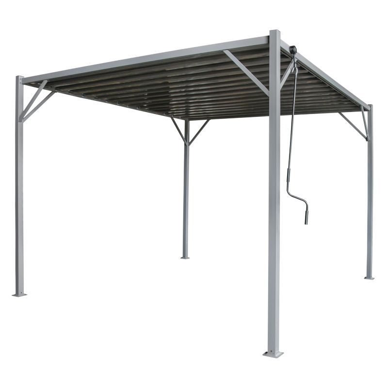 Pergola ogrodowa 4iQ Group 3x3m metalowa altana 1szt.