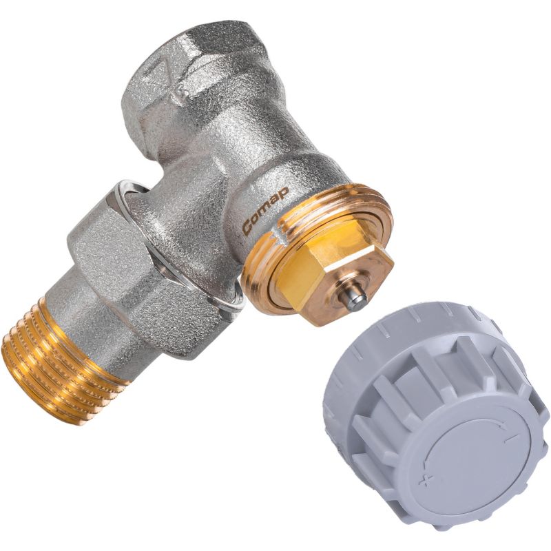 Zawór Comap termostatyczny kątowy 12.7 mm Kv 0,55 bez nastawy wstępnej 1 szt.