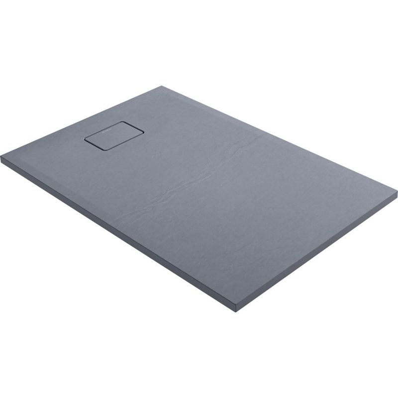 Brodzik prostokątny Oltens Bergytan 120x80 cm kolor szary beton RockSurface 1 szt.