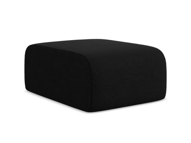 Pufa LaMiaSofa CERVO z tkaniny bouclé 72x94 cm czarny 1 szt.