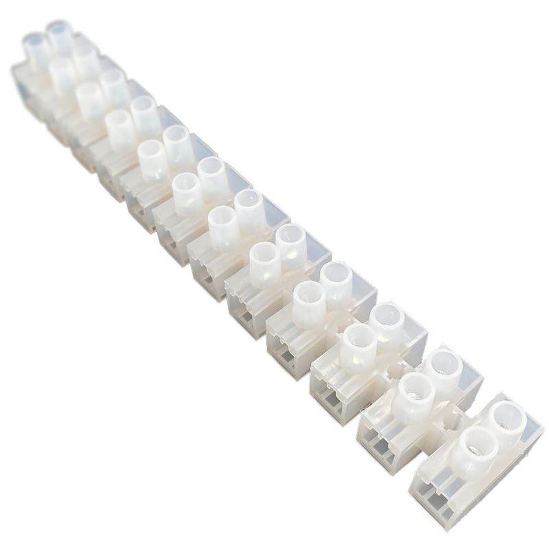 Listwa zaciskowa HOROZ 12-torowa LTF do 25 mm², PVC, 60A/400V 10szt.