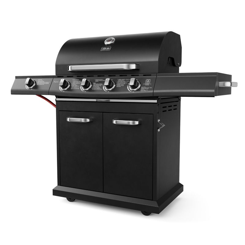 GRILL Gazowy Koler Relish V4 NIERDZEWNY 5 Palników 17,2kW 3 Ruszty + Pokrowiec 1 szt.