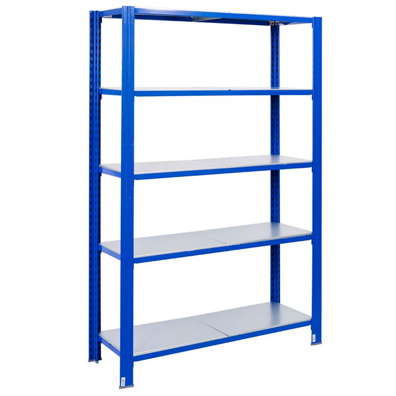 Wtykowy regał metalowy AR Shelving z profilem T z 5 półkami 200x120x50 cm 250 kg 1 szt