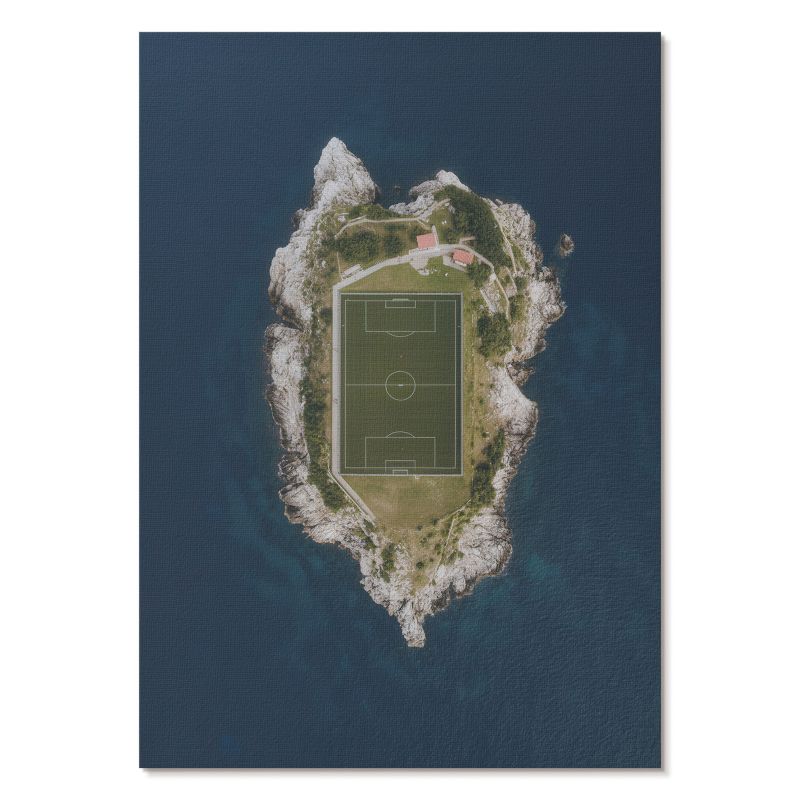 Plakat na Ścianę Tulup 21x29,7 cm (A4) Boisko na wyspie Do biura, salonu, 1 szt.