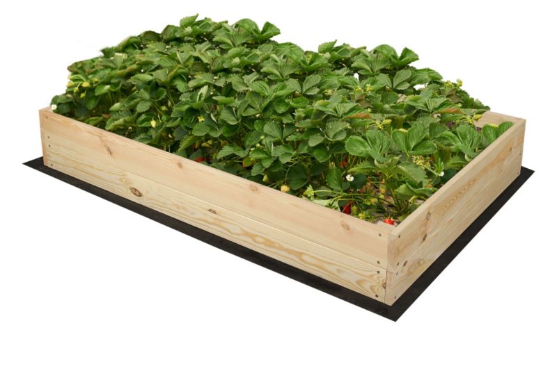 Skrzynia na warzywa MODO24 grządka naturalne drewno 18x120x100 cm 1 szt.