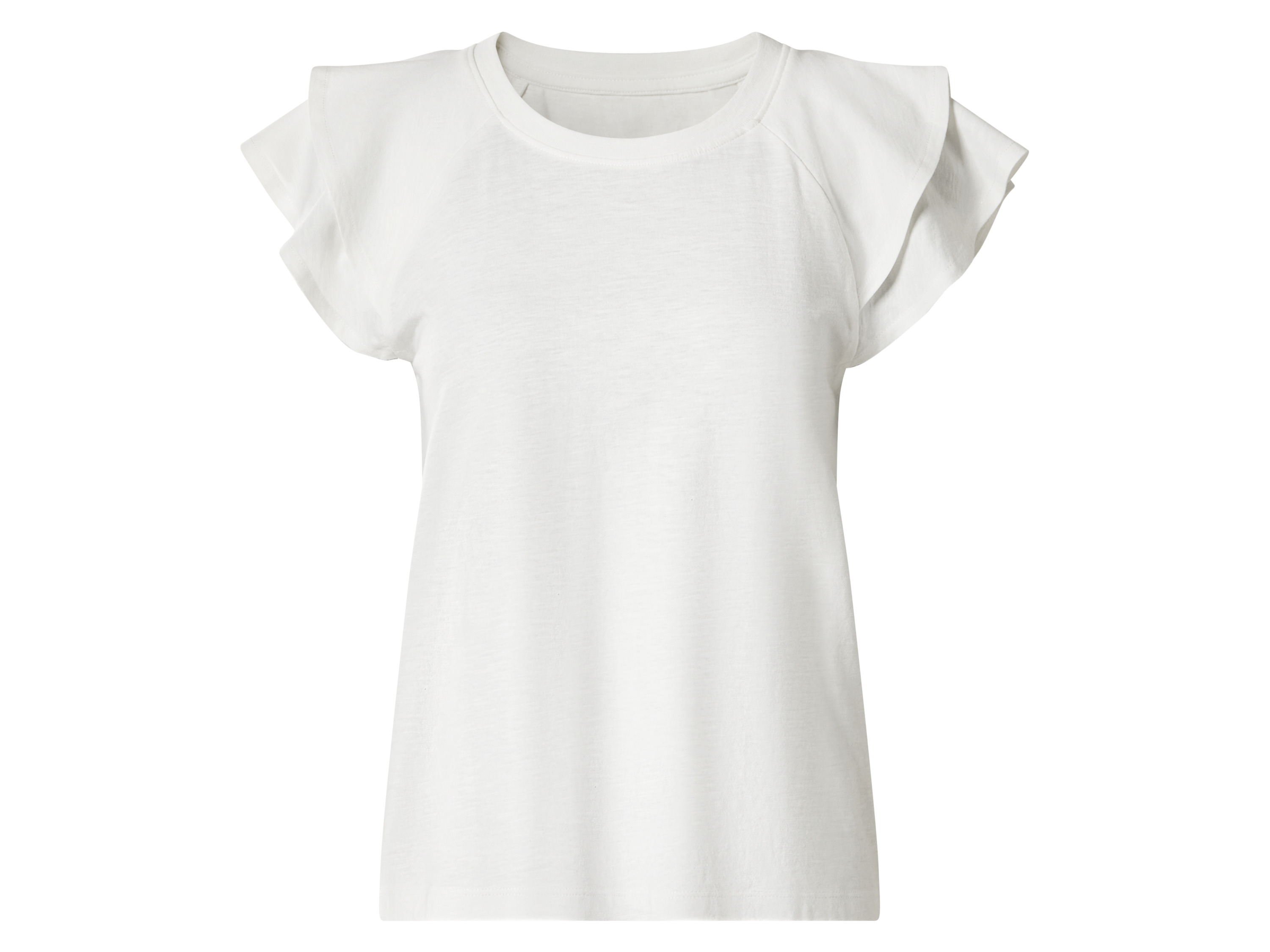 Esmara T-shirt damski z bawełny Biały, L44/46