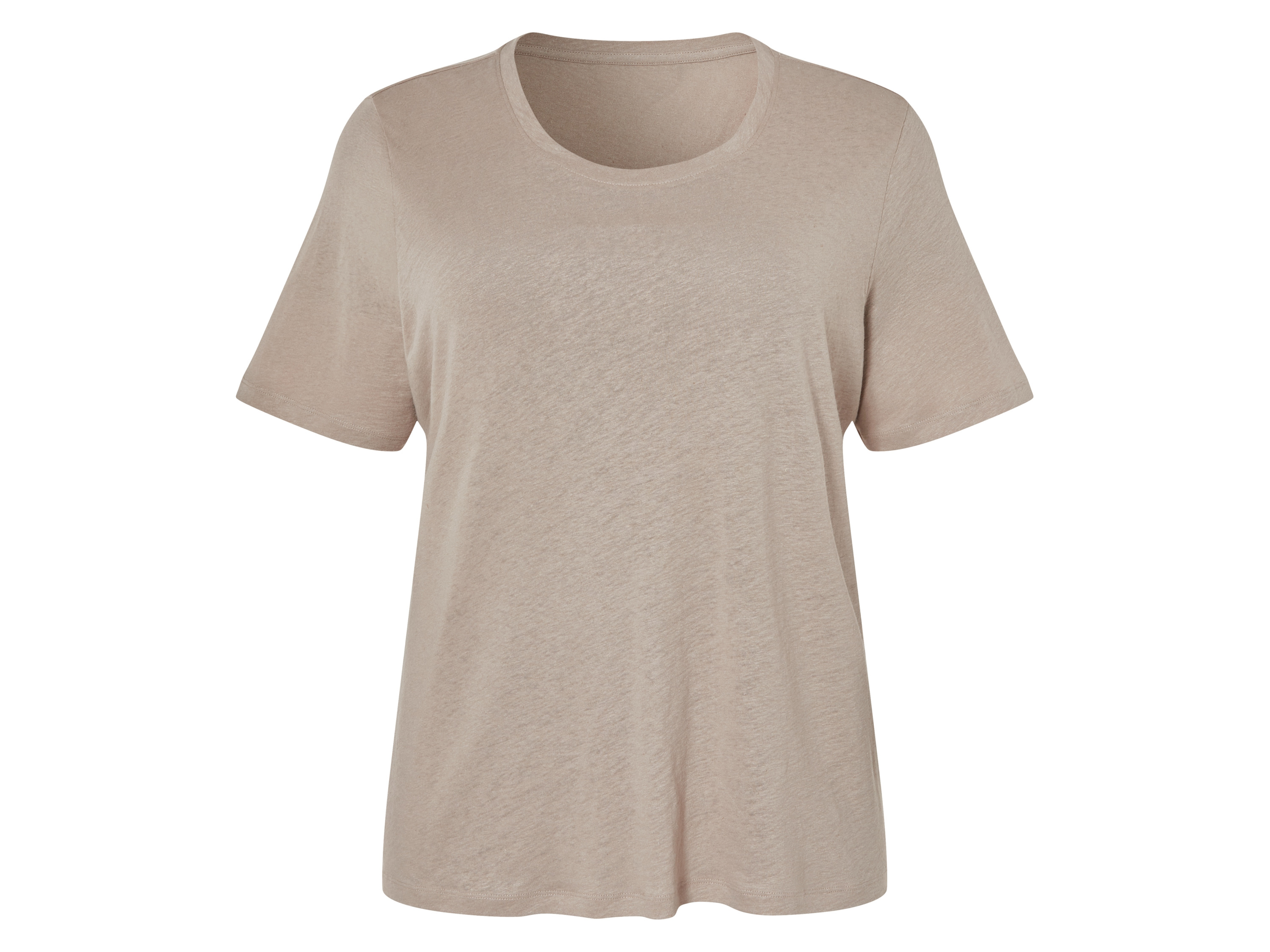 esmara Koszulka damska z lnem Taupe, Xl48/50