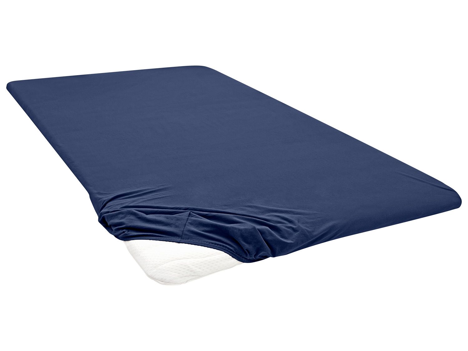 Biberna Prześcieradło z dżerseju z gumką Indygo, 140 - 160 x 200 cm