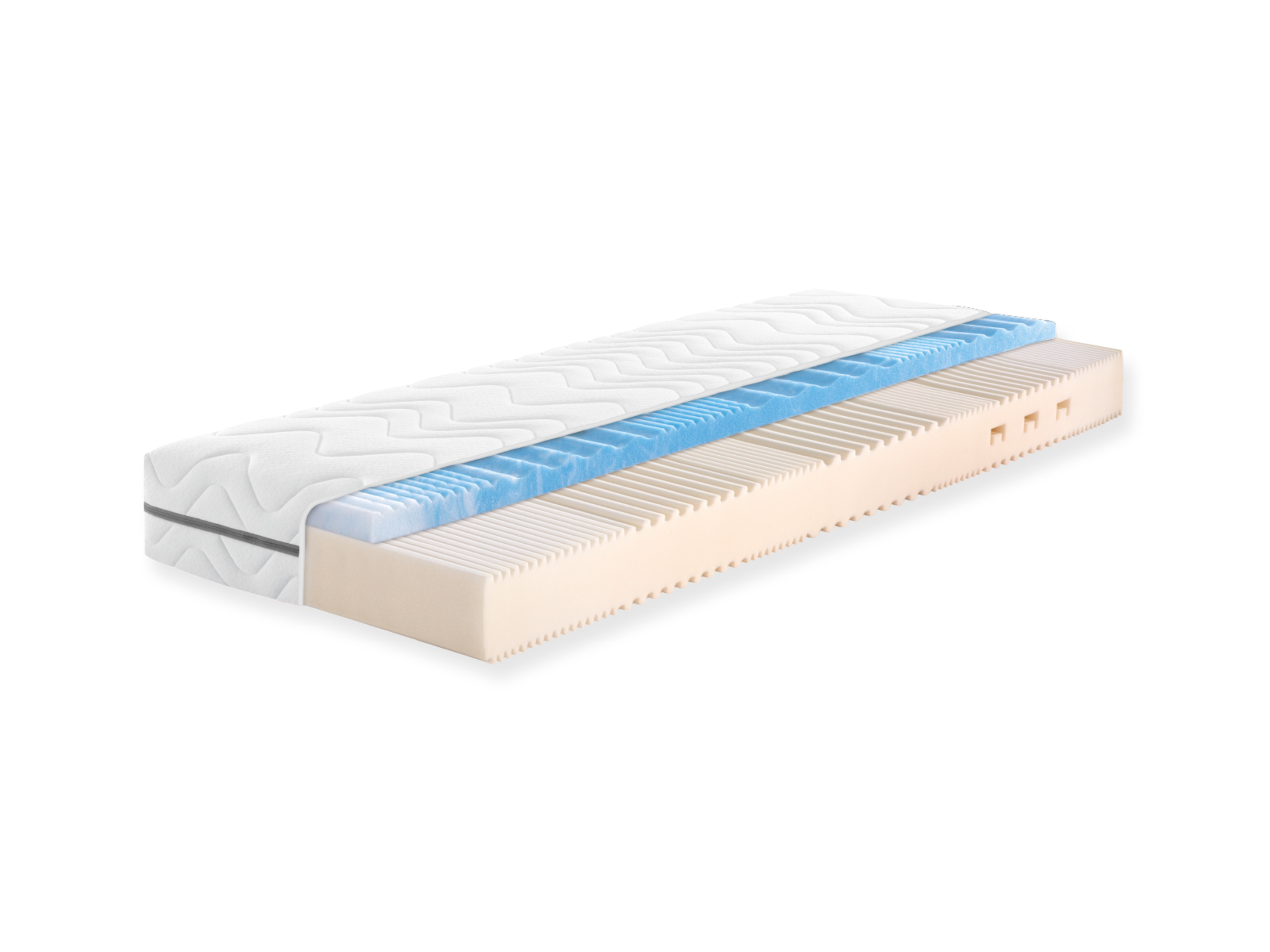 f.a.n. 7-strefowy materac z pianki komfortowej Gelart Solina Top KS H2/H3, 90 x 200 cm