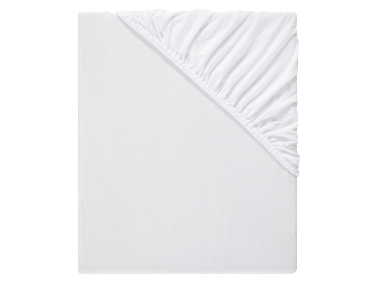 Livarno home Prześcieradło z dżerseju z gumką, 140-160 x 200 cm Biały