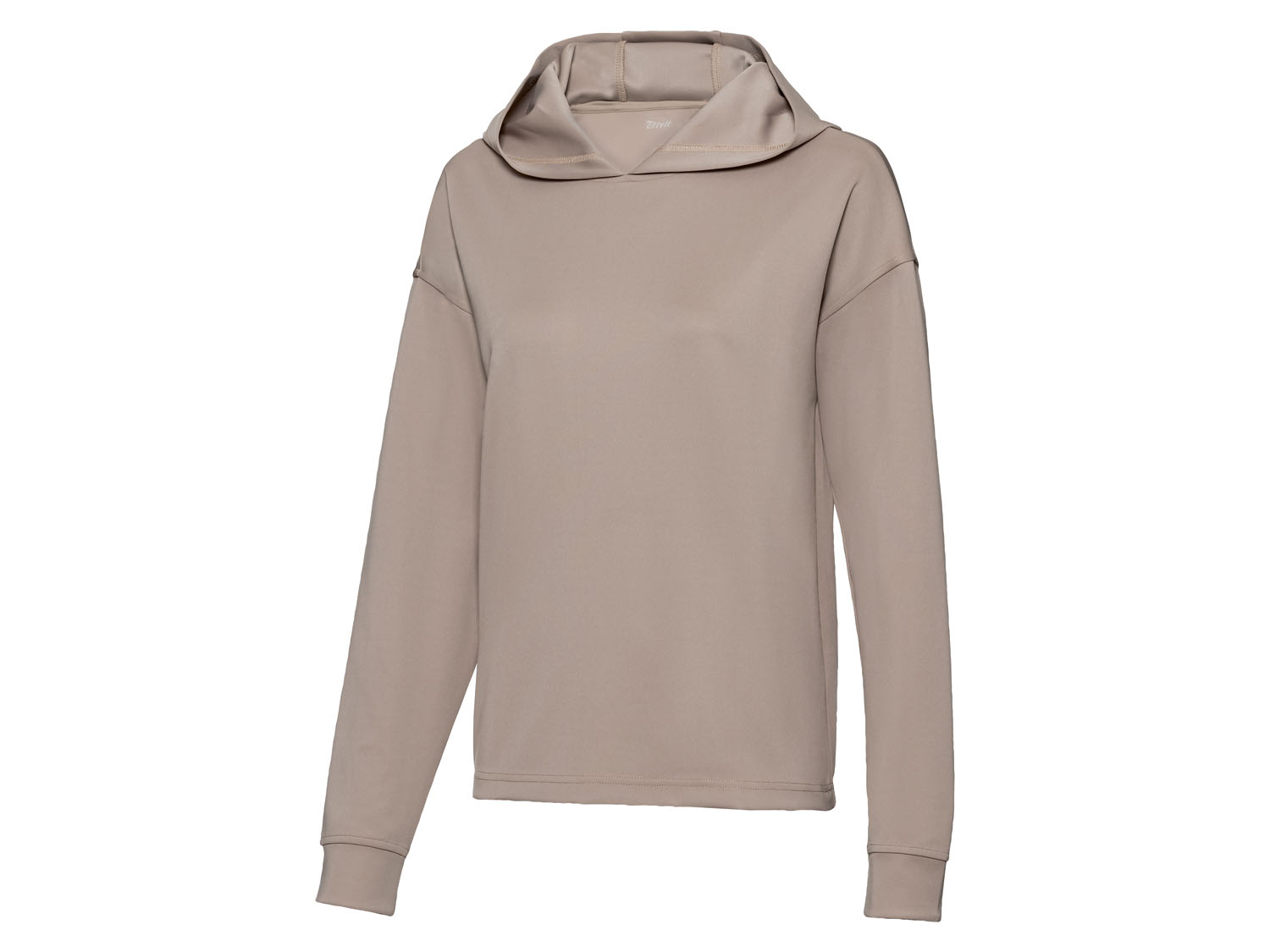 Crivit Bluza damska z kapturem S-Café Beżowy, XS 32/34