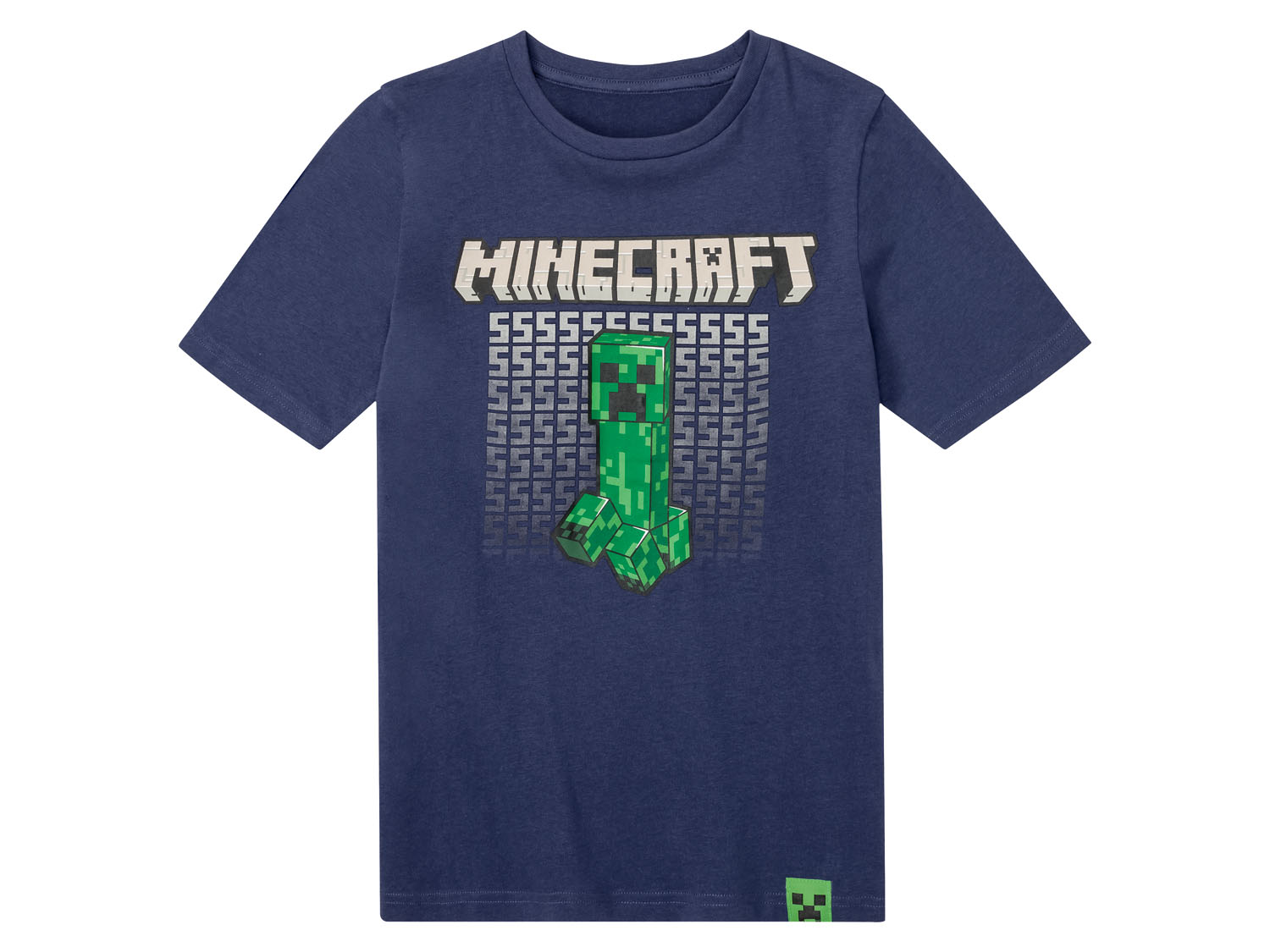 Minecraft T-shirt dziecięcy, 1 sztuka 104, Niebieski