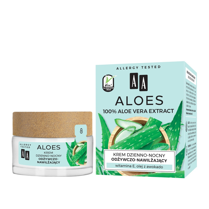Aloes 100% Aloe Vera Extract krem dzienno-nocny odżywczo-nawilżający 50 ml