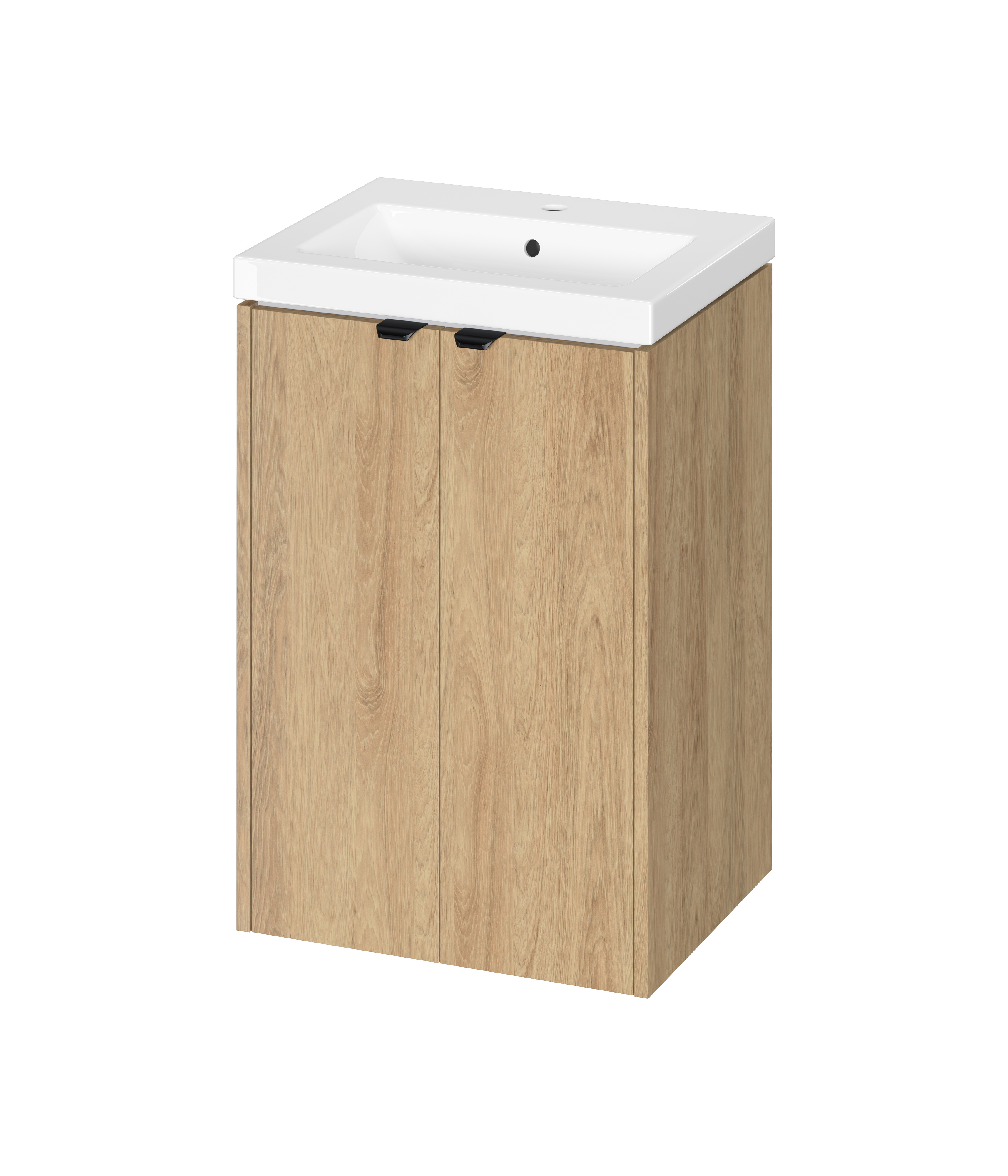 Darmowa Dostawa - Umywalka z szafką 50 cm dąb Cersanit Ovida S4047004