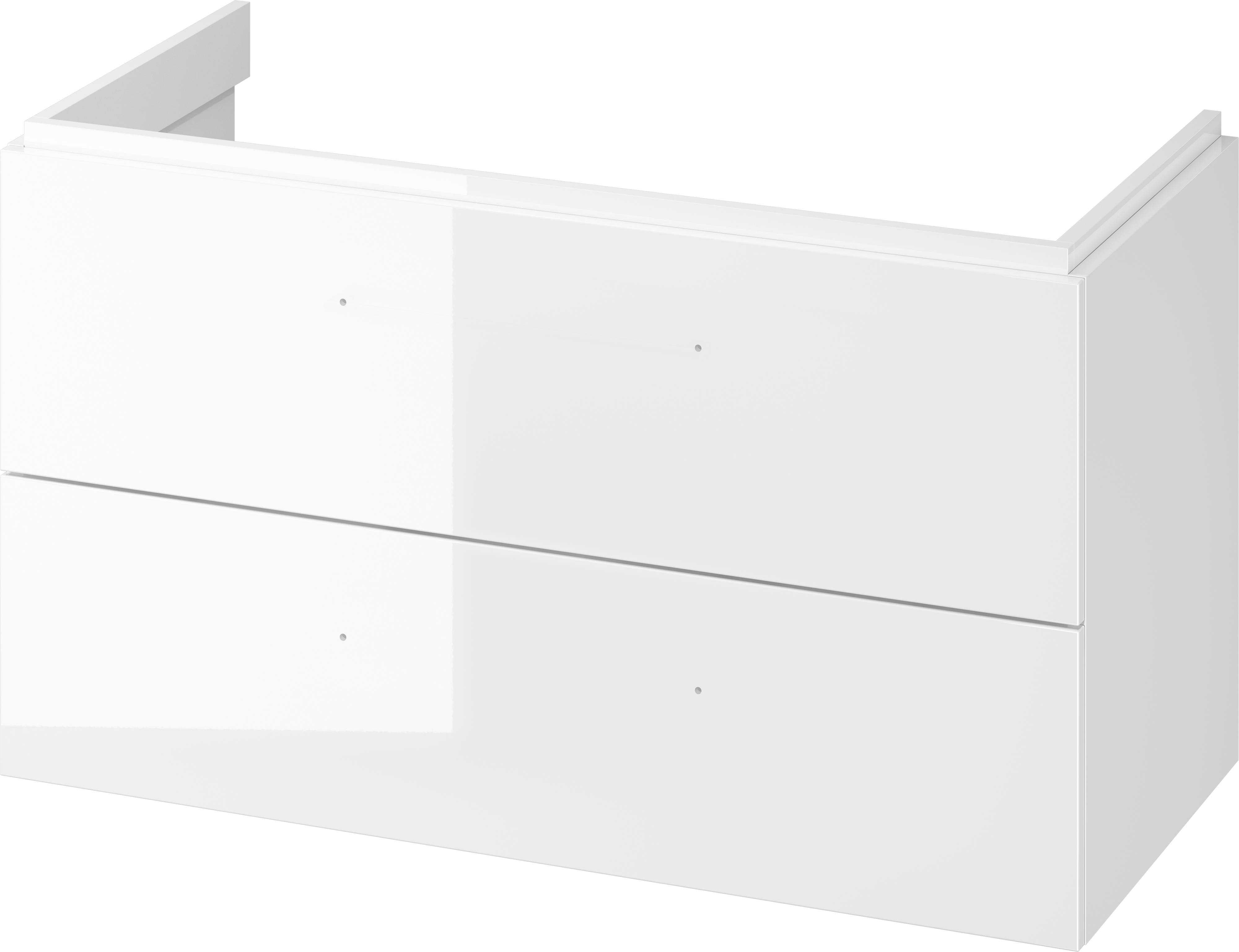 Darmowa Dostawa - Szafka 99.4x44.4x57.2 cm podumywalkowa wisząca biała Cersanit Larga S932076