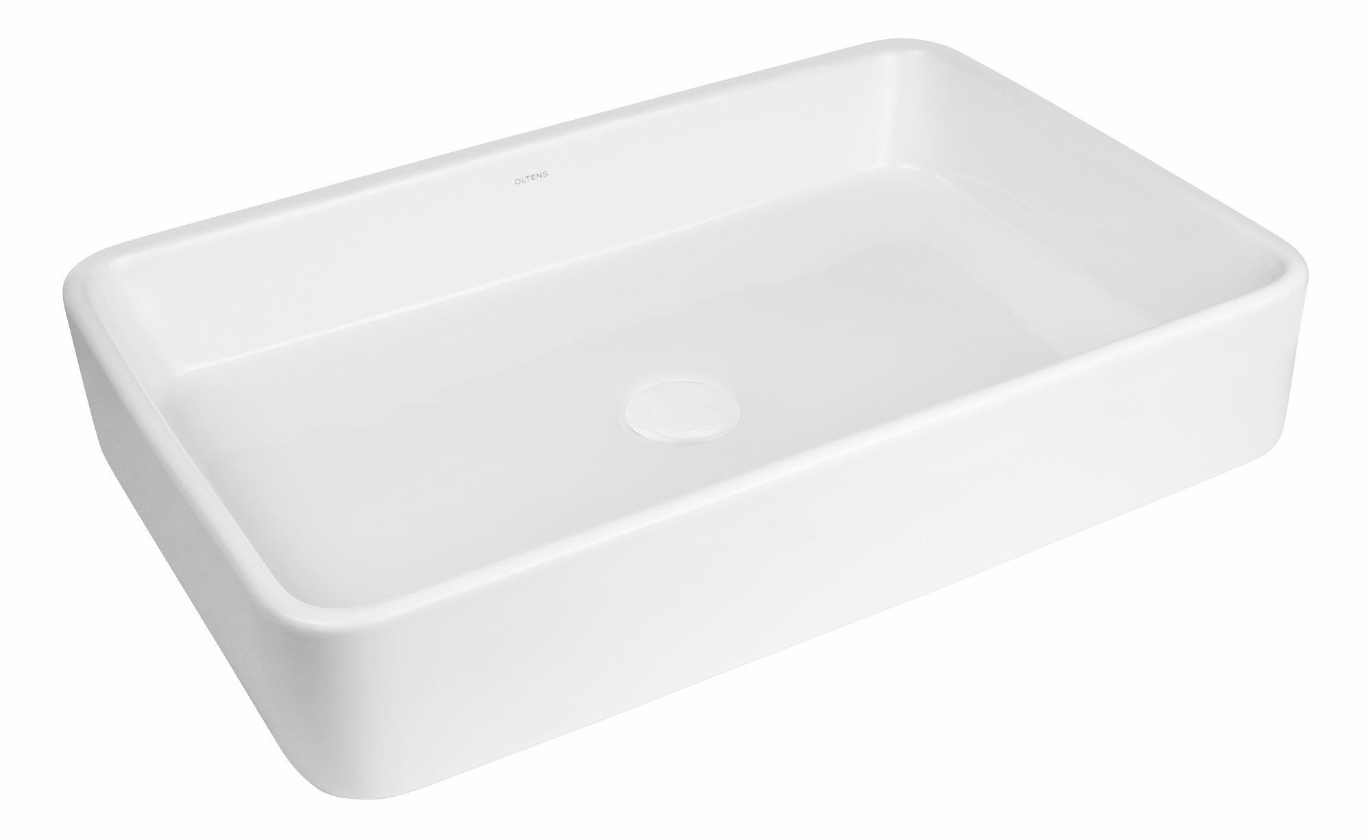 Darmowa Dostawa - Umywalka 60.5x35 cm prostokątna nablatowa biała Oltens Lustra 40806000