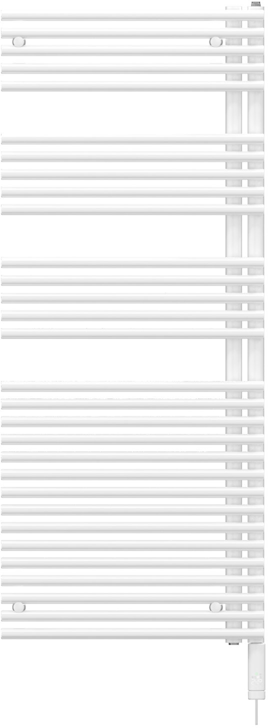 Darmowa Dostawa - Grzejnik elektryczny z grzałką 128.9x49.6 cm biały Zehnder Forma Asym LFASL120050ECZD