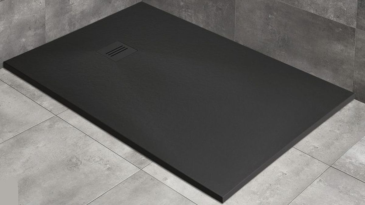 Darmowa Dostawa - Brodzik prostokątny 120x80 cm czarny Radaway Kyntos F HKF1208054