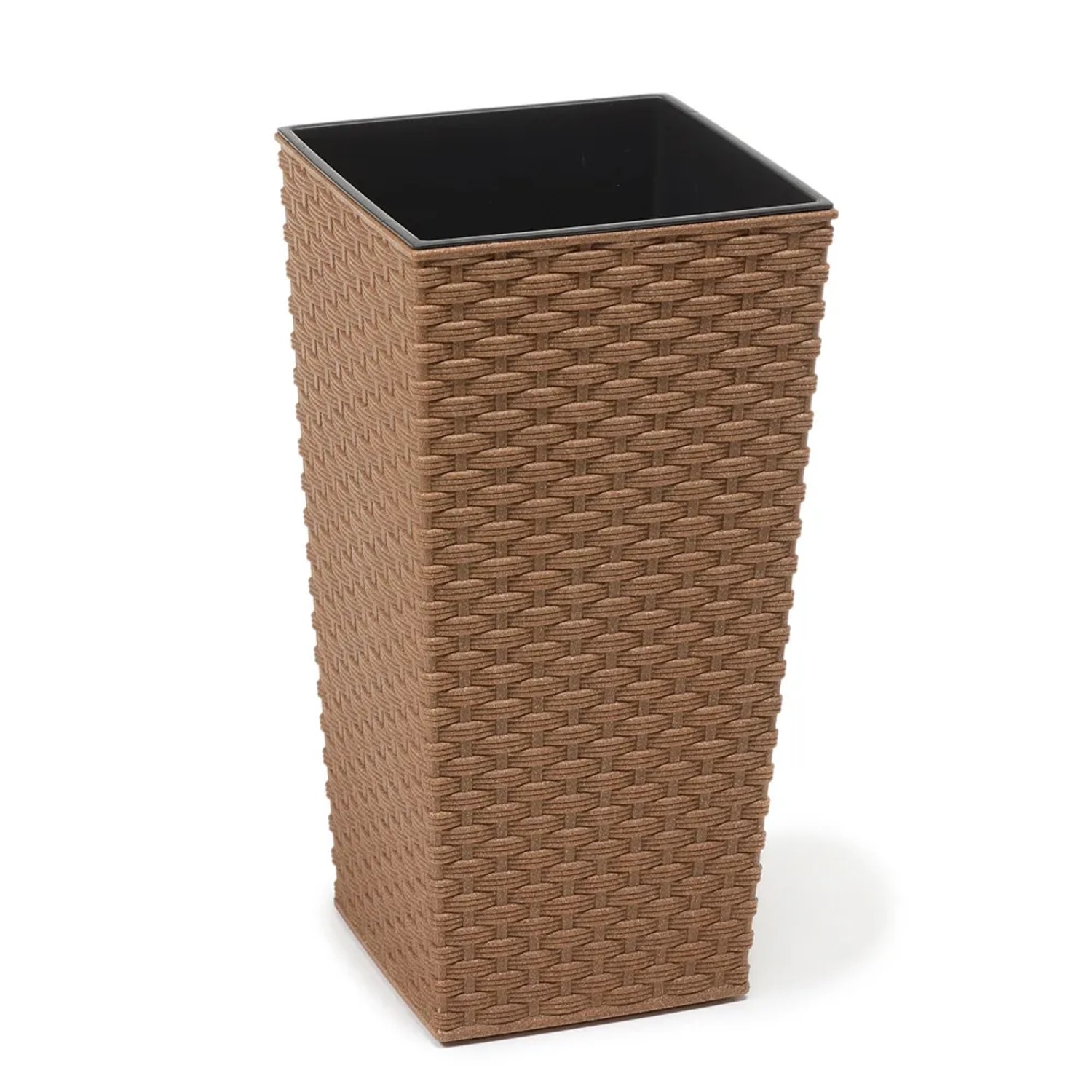 Osłonka Finezja rattan brązowa - 25 cm