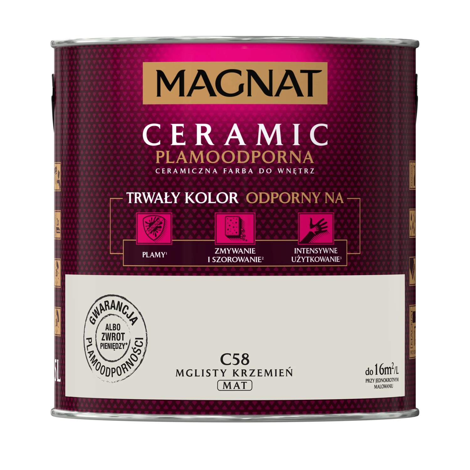 Farba Magnat Ceramic mglisty krzemień 2,5 l