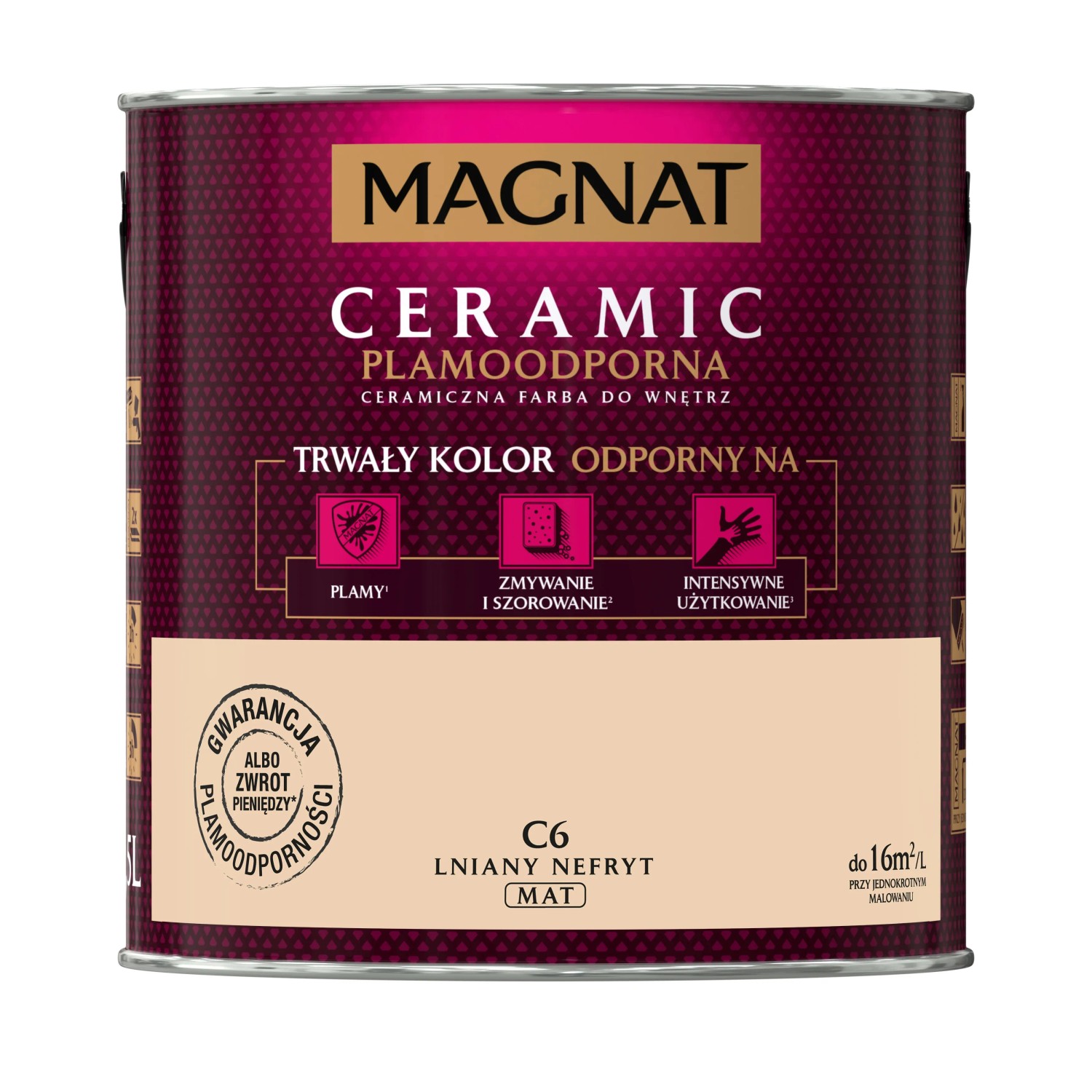 Farba Magnat Ceramic lniany nefryt 2,5 l