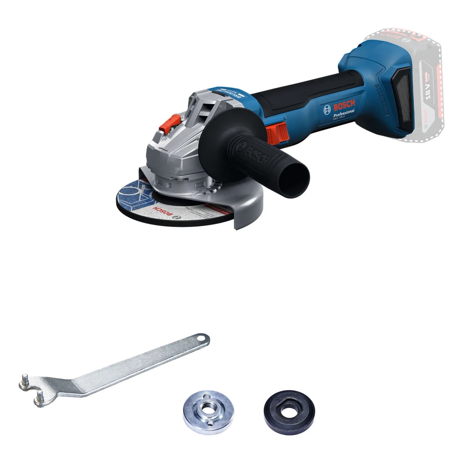 Bosch Professional Szlifierka kątowa akumulatorowa GWS 180-LI 18 V - solo