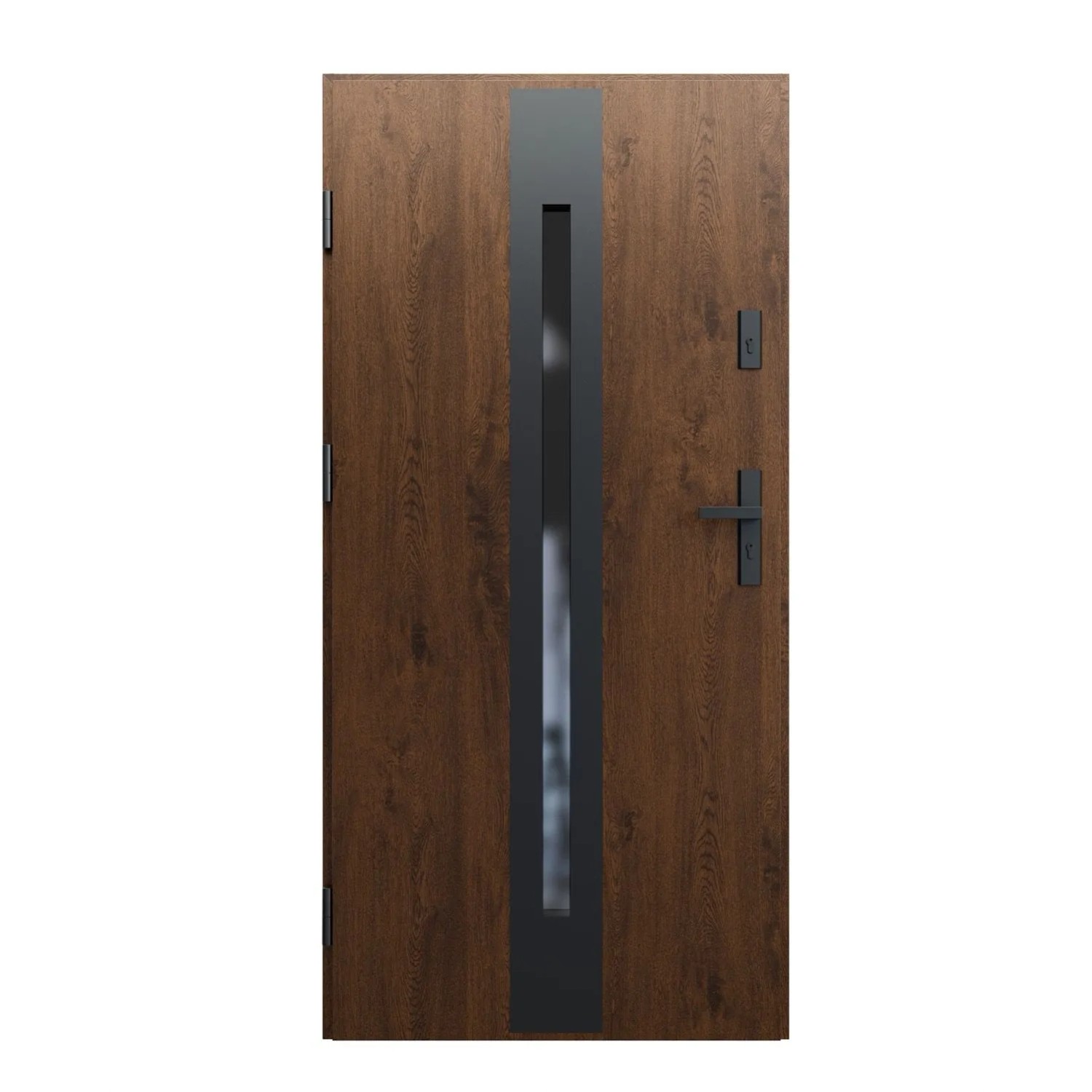 Didors Drzwi zewnętrzne stalowe Aeris BL orzech 100L