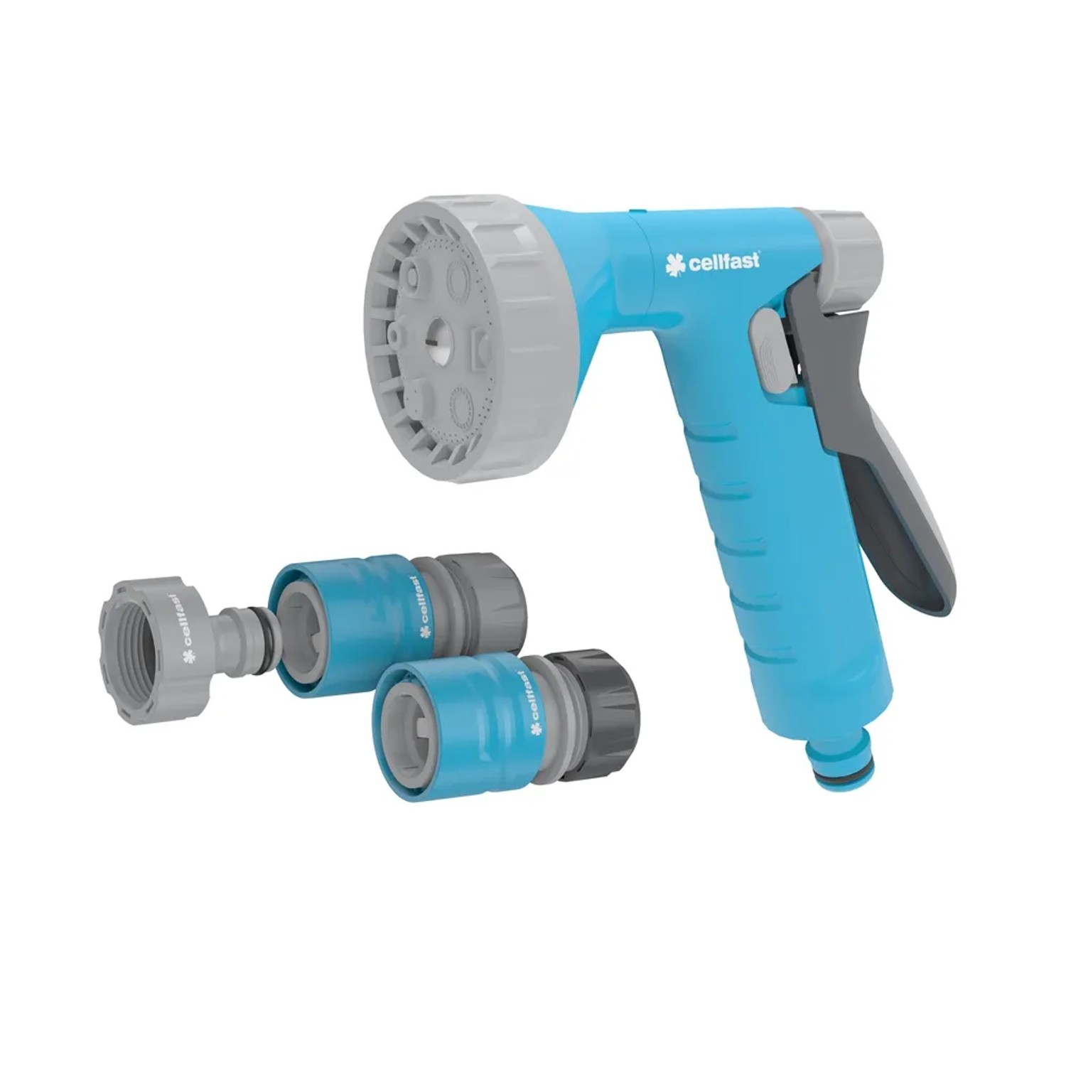 Cellfast Zestaw ze zraszaczem pistoletowym Rain 1/2" - 5/8"