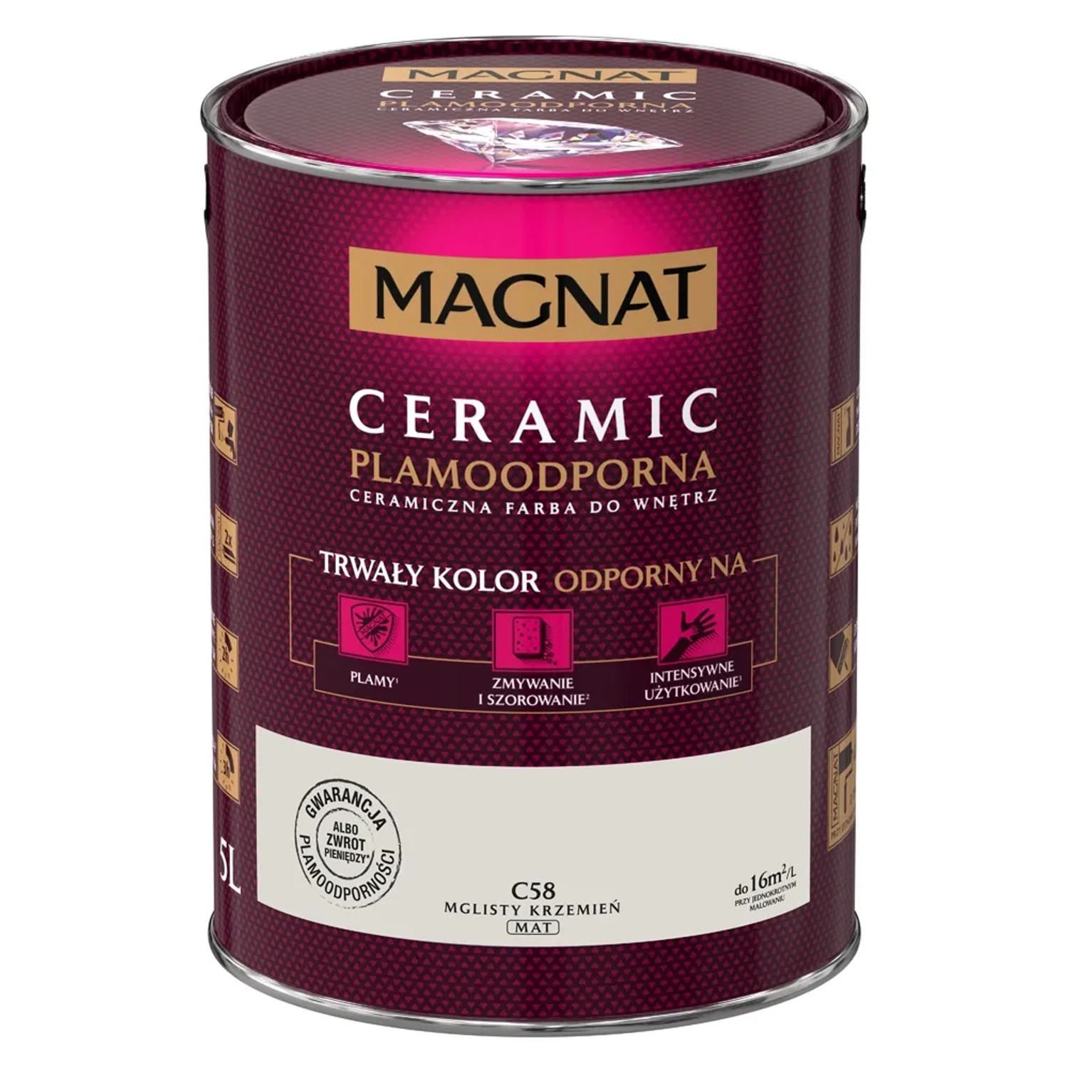 Farba Magnat Ceramic mglisty krzemień 5 l